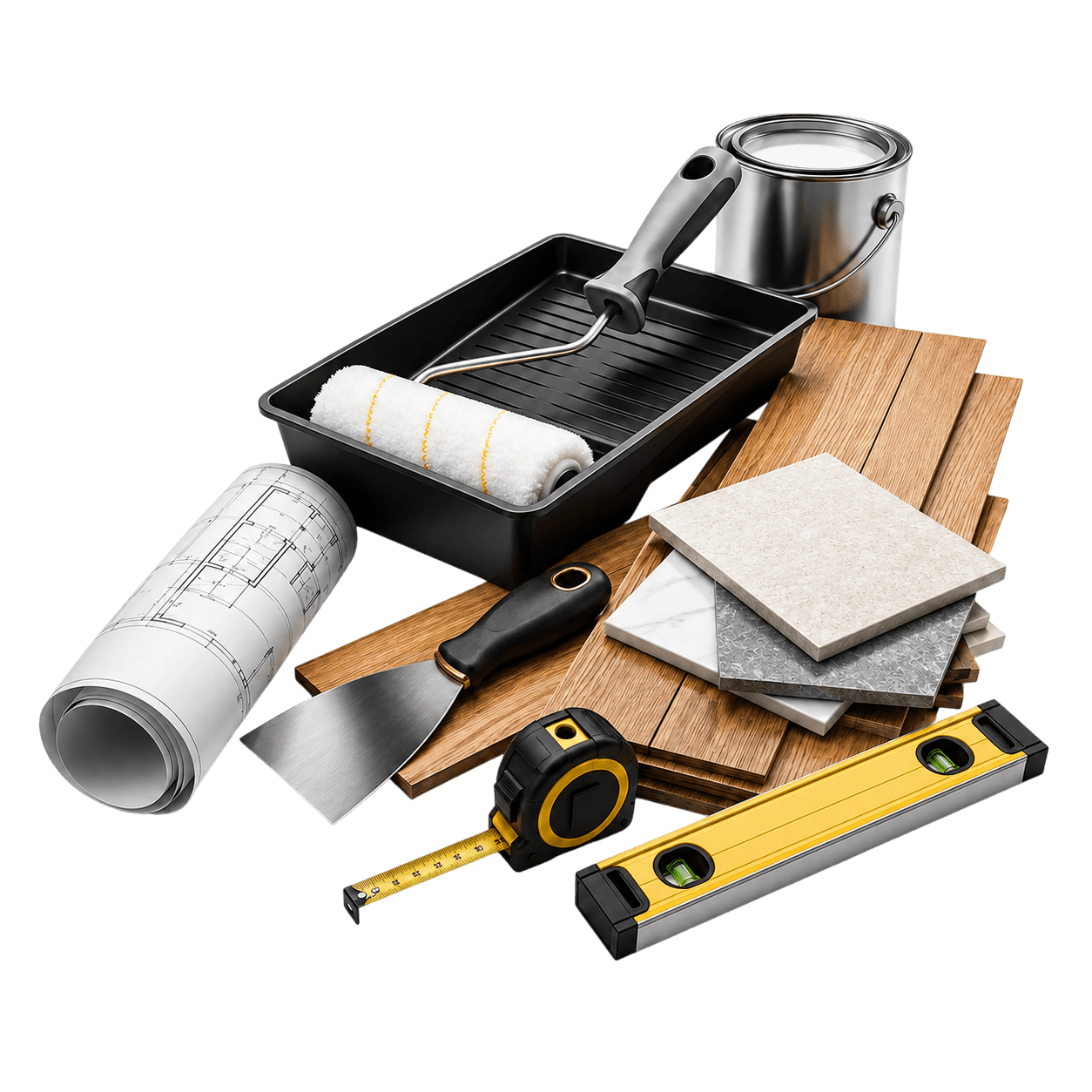 Renovation tools and materials